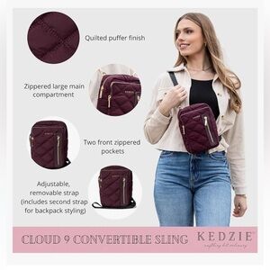 Kedzie Leopard Black Versatile Purse 3 Way Bag